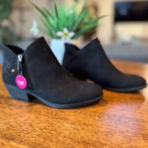 Black Suede Bootie